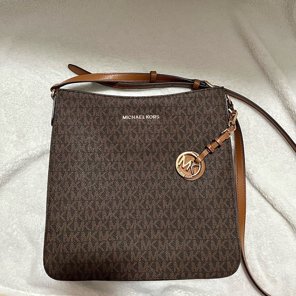 Michael Kors Dark Brown Messenger Crossbody Bag